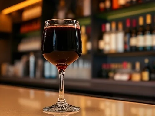 Strawberry Kir Royale - At a Bar