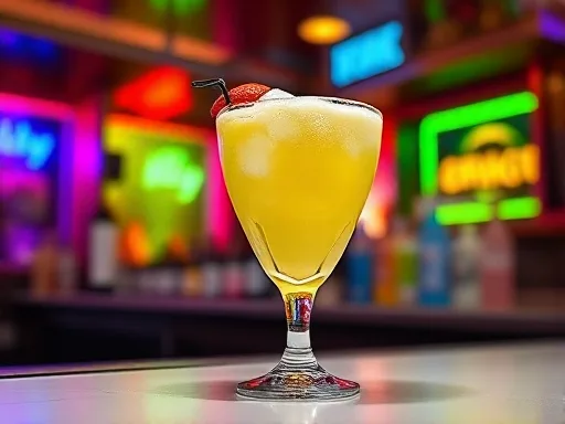 Strawberry Mango Margarita #2 - At a Bar
