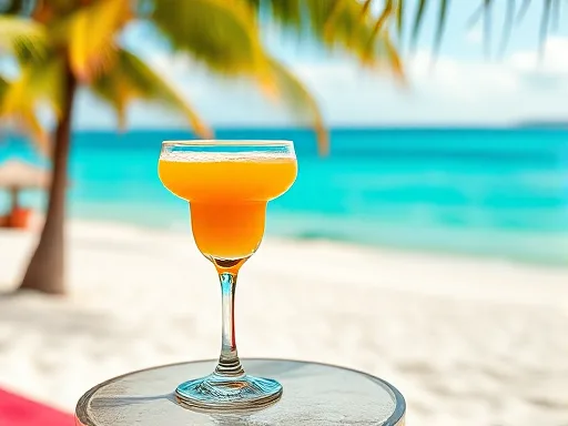 Strawberry Mango Margarita - Outdoors