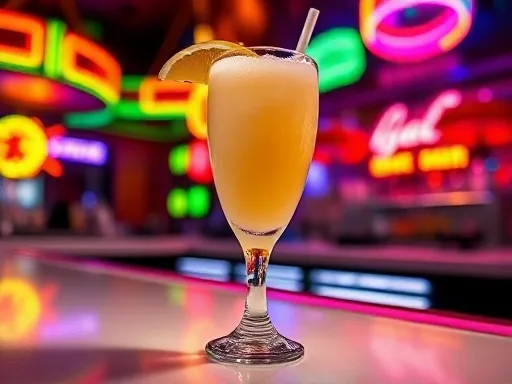 Strawberry-Peach Daiquiri - At a Bar
