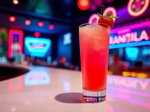 Strawberry Splash - At a Bar