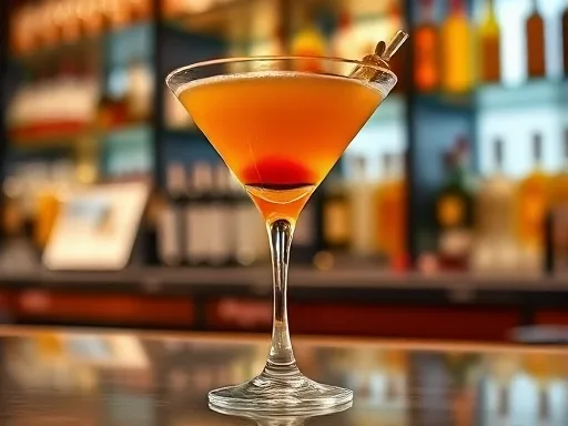 Super O Martini Cocktail - At a Bar
