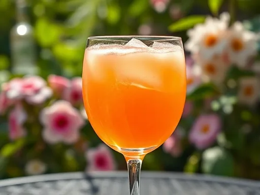 Tangerine Cocktail - Outdoors