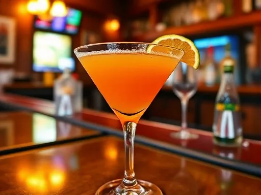 Tangerine Margarita - At a Bar