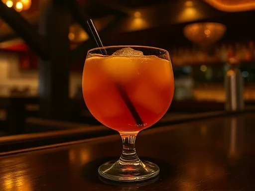 Tartan Champagne Punch - At a Bar