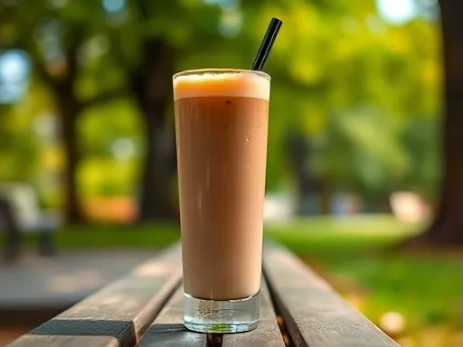 Thai Iced Coffee - Outdoors