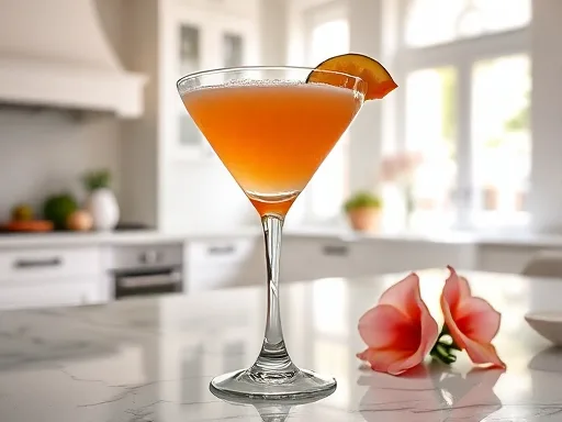 Tropical Peach Martini - At Home