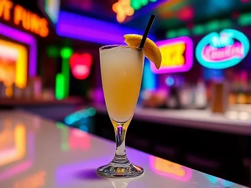 Tropical Pear Fizz - At a Bar