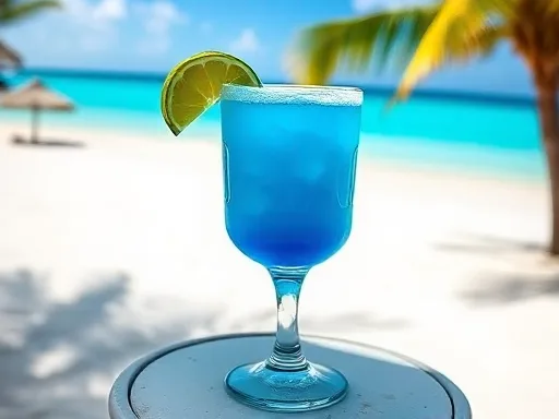 Ultimate Blue Frozen Margarita - Outdoors