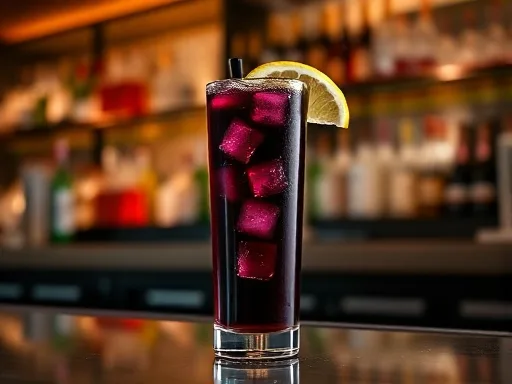 Vermouth Cassis Tall - At a Bar