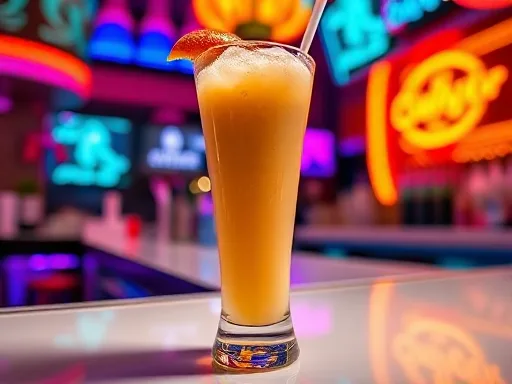 Virgin Strawberry Colada - At a Bar