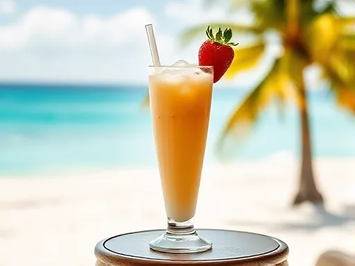 Virgin Strawberry Colada - Outdoors
