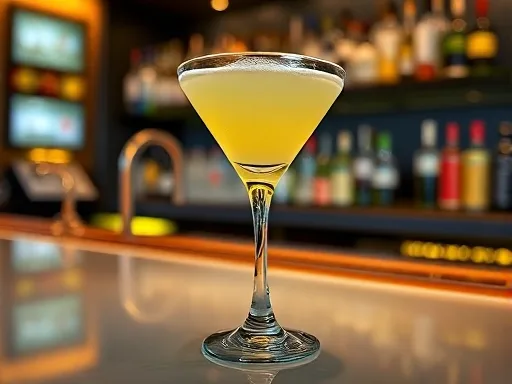 Vodka Gimlet cocktail at a bar