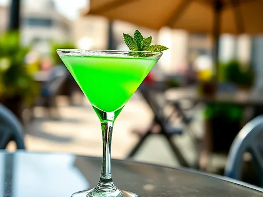 Vodka Grasshopper - Outdoors