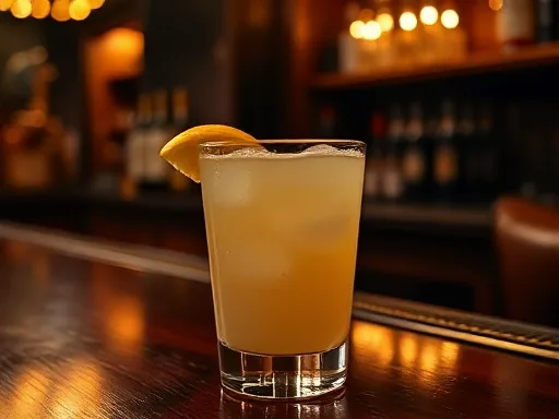 Vodka Sour cocktail at a bar