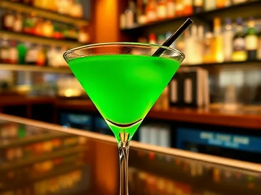 Vodka Stinger - At a Bar