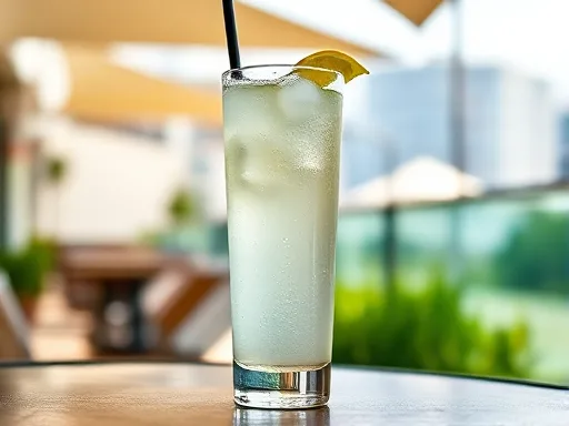 Vodka and Schweppes - Outdoors