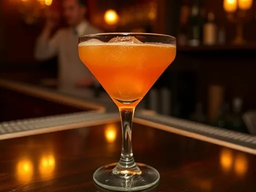 Wedding Bells Cocktail - At a Bar