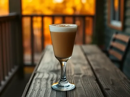 Whiskey Eggnog - Outdoors