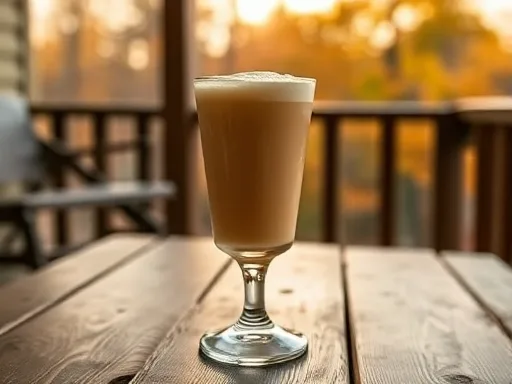 Whiskey Milk Punch - Outdoors