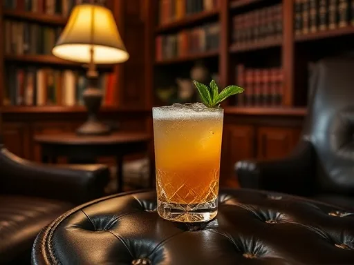 Whiskey Peach Smash - At Home