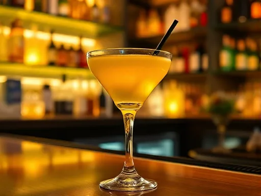 White Lily Cocktail - At a Bar