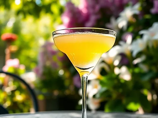 White Lily Cocktail - Outdoors