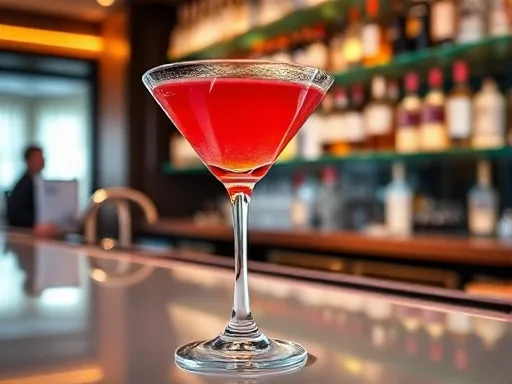 White Lion Cocktail - At a Bar