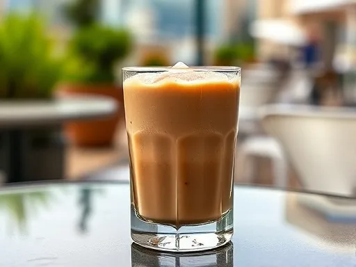 White Russian with Creme de Cacao - Outdoors